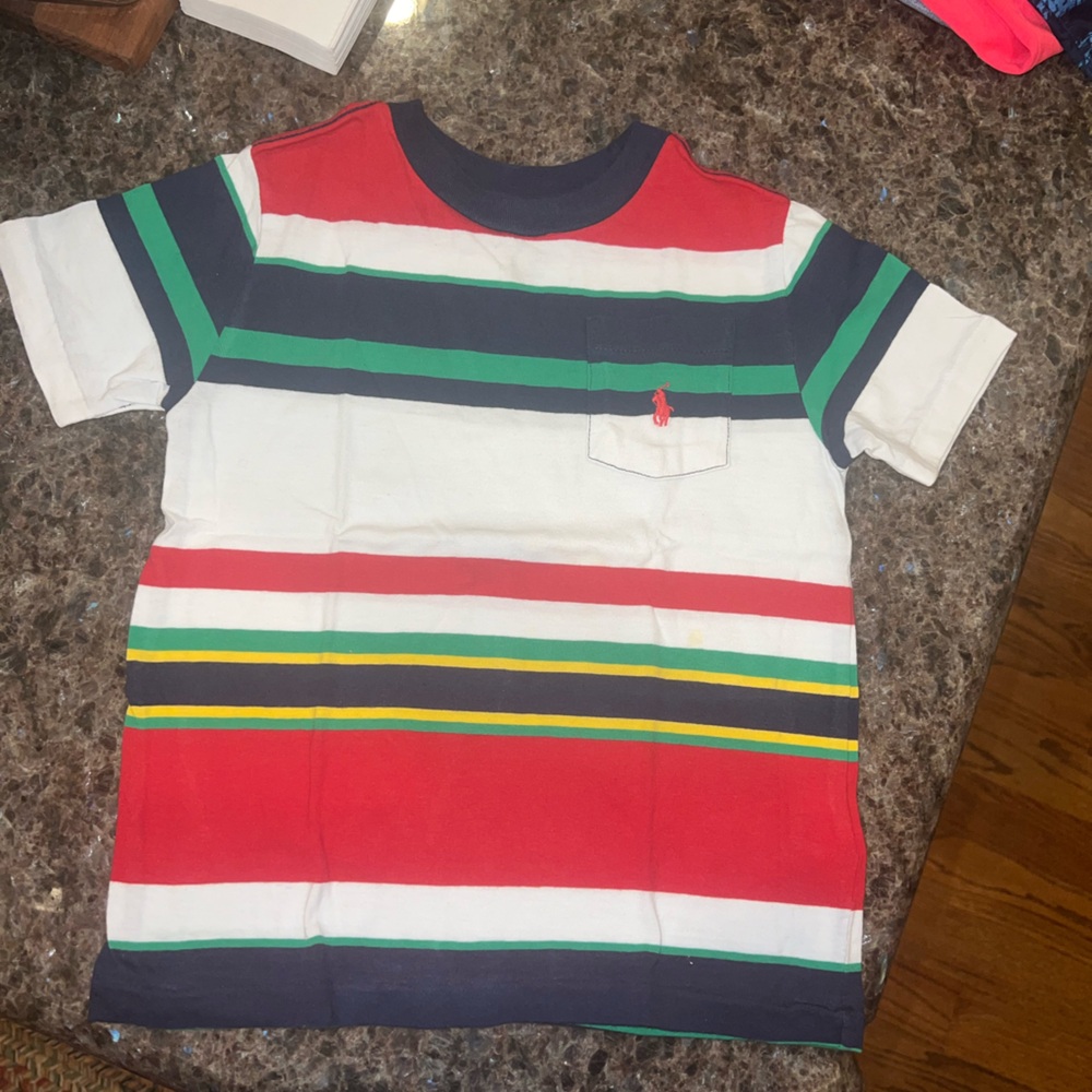 Ralph Lauren Striped Jersey Cotton Tee